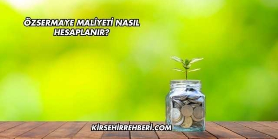 Özsermaye Maliyeti Nasıl Hesaplanır?