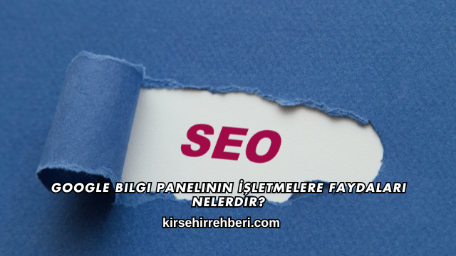 Google Bilgi Panelinin İşletmelere Faydaları Nelerdir?